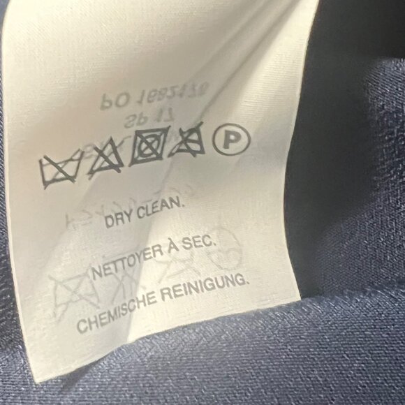 J Crew Womens Off Shoulder Faille Dress Tie Bow Straps Navy Blue G3469 size 14 - Picture 13 of 15